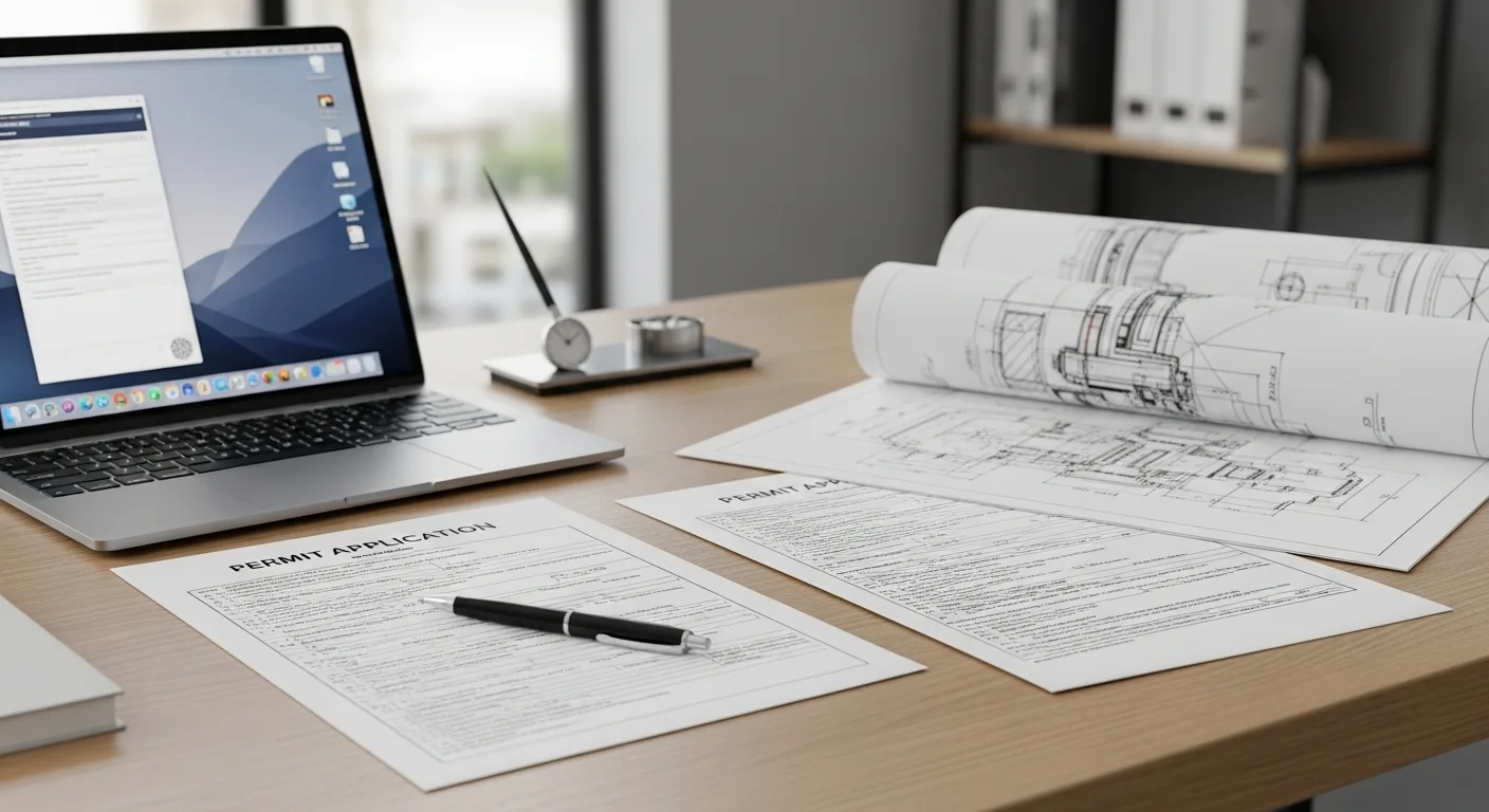 Professional desk scene